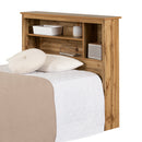 Tête de lit bibliothèque simple 39" tassio -Chêne nordique