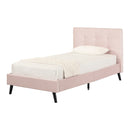 Lit complet rembourré simple 39" Maliza - Rose pâle