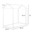 Sweedi - Wooden House Bed Frame