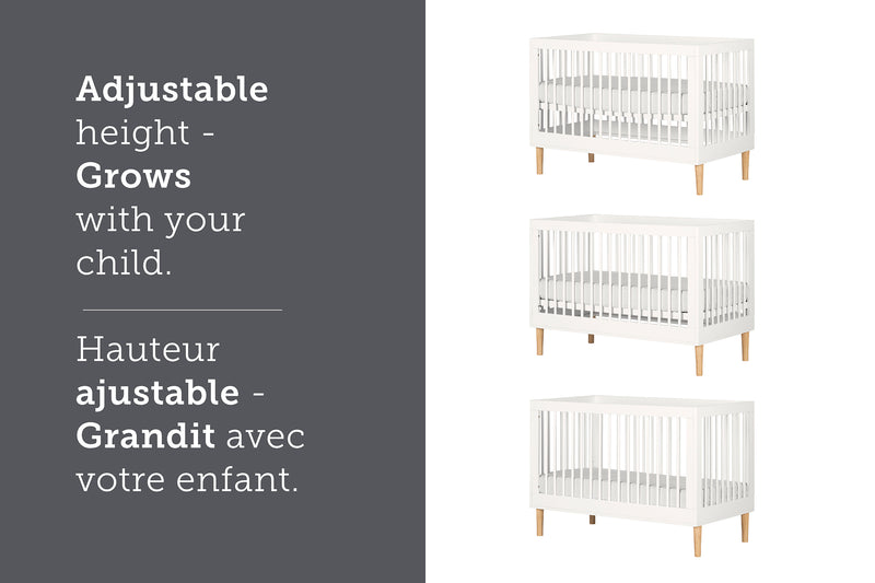 Balka - Crib with adjustable height - Pure white