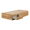 Lit matelot 3 tiroirs simple 39" Tassio - Chêne nordique