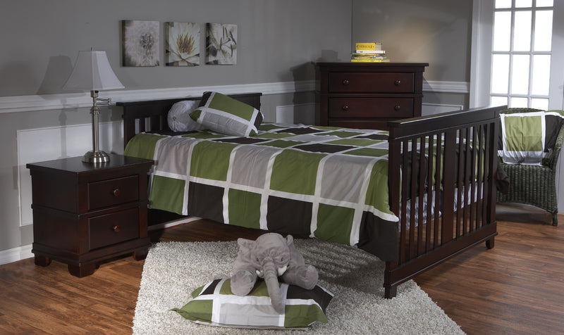 Crib and Double Dresser Lucca Mocacchino