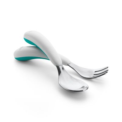 Fork & Spoon Set - Teal