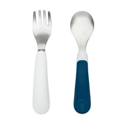 Fork & Spoon Set - Teal