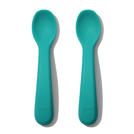 Silicone Spoon Set (2pcs) - Teal