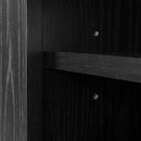 Console média murale 66" City Life - Chêne noir