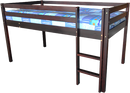 Lit loft 39" demi hauteur expresso Junior Low