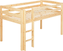 Lit loft 39" demi hauteur naturel Junior Low