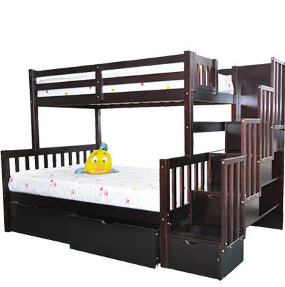 Bunk bed twin double expresso Flamingo