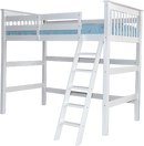 Lit loft 39" pleine hauteur blanc Humboldt