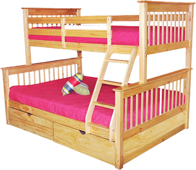 Bunk bed twin double