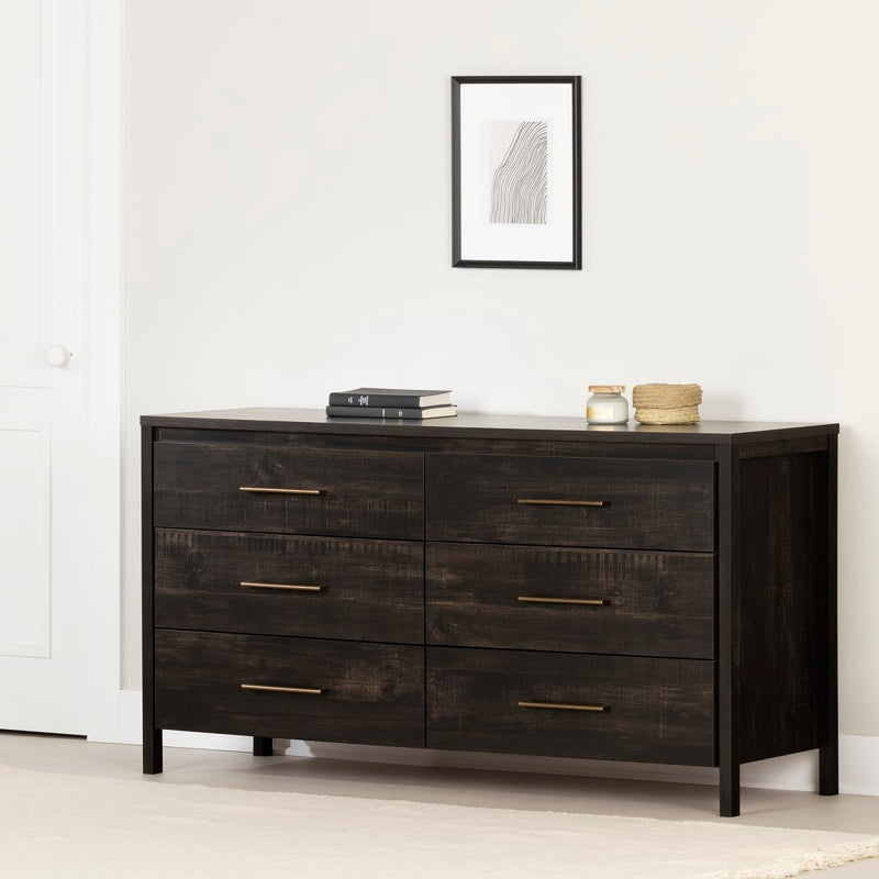 6-Drawer Double Dresser  Gravity Gray Maple 9036010