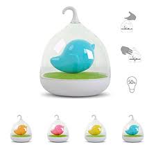 Rechargeable birdcage night light Yellow