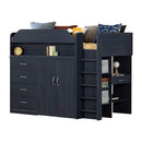 Lit mezzanine avec bureau simple 39" Ulysses - Myrtille