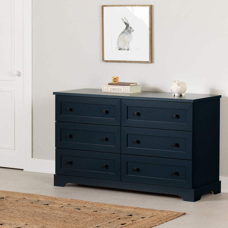 Commode double Hazen - Bleu marin