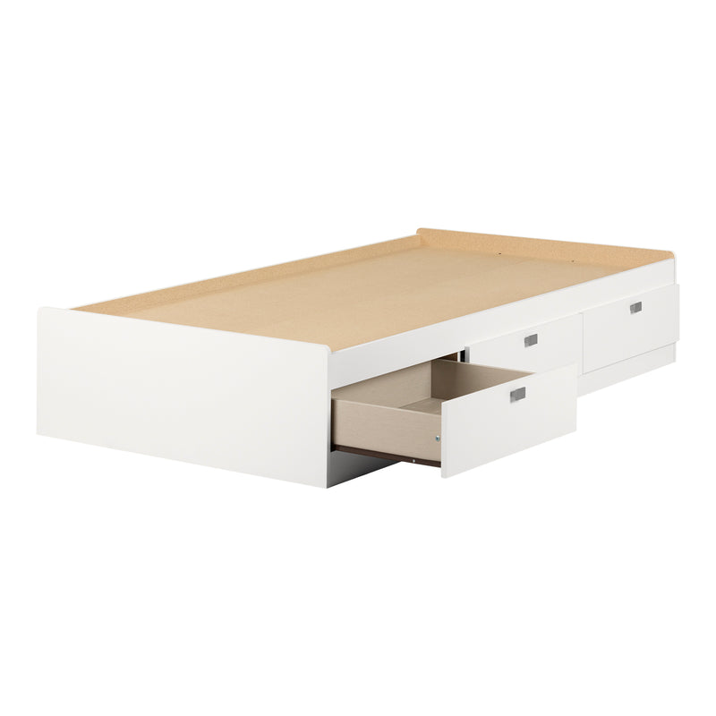 Lit matelot 3 tiroirs simple 39" Spark - Blanc solide