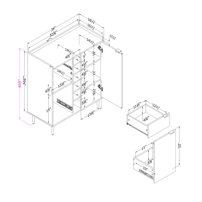 Hype - Buffet with Wine Storage