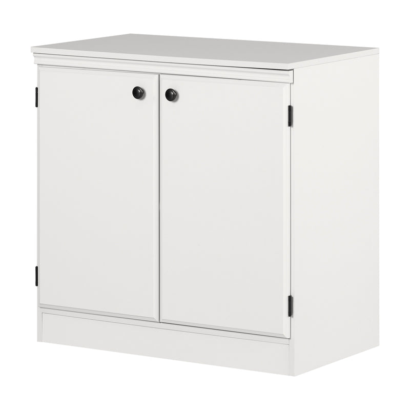 Armoire de rangement 2 portes Morgan - Blanc solide