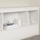 Tête de lit bibliothèque simple 39" Spark  - Blanc