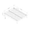 Base de lit queen 60" Vito-Noir solide